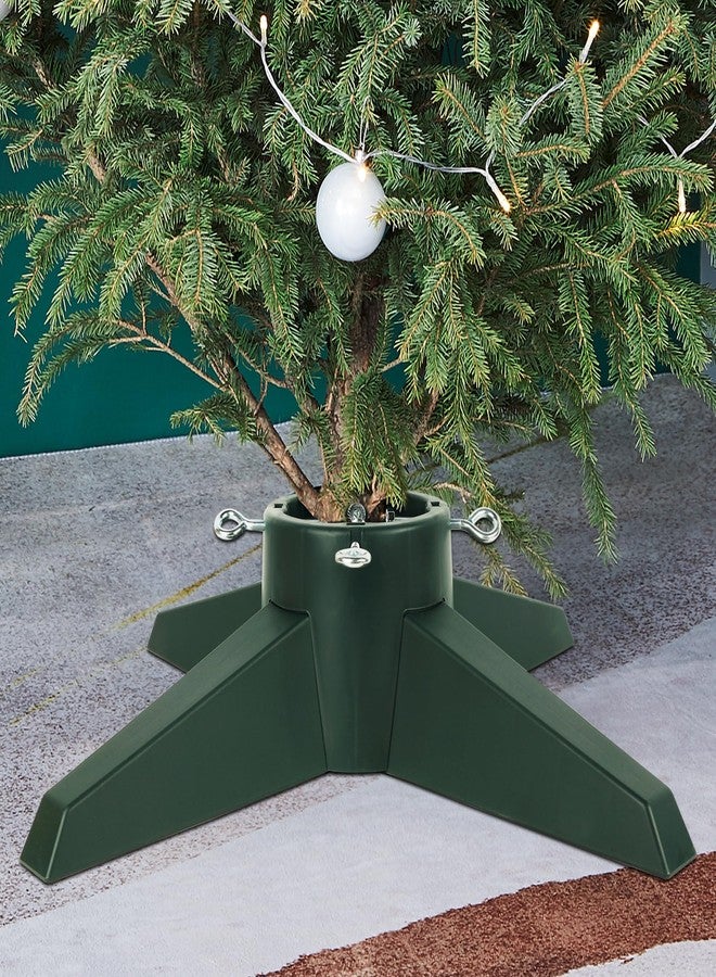 Blissun Christmas Tree Stand, Xmas Tree Base Stand, Christmas Tree Holder for Real Trees, Fits up to 8FT Real and Artificial Trees, Green - Image 1